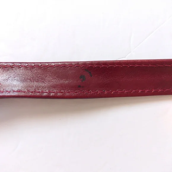 Vantaggio Italian Leather Laptop Briefcase Red RARE 16.5 x 11.5 x 5 RTL $490